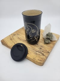 Image 4 of Black Moon Face Travel Mug 