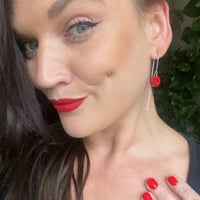 Image 1 of Řetízkové náušnice Circle třpytivé