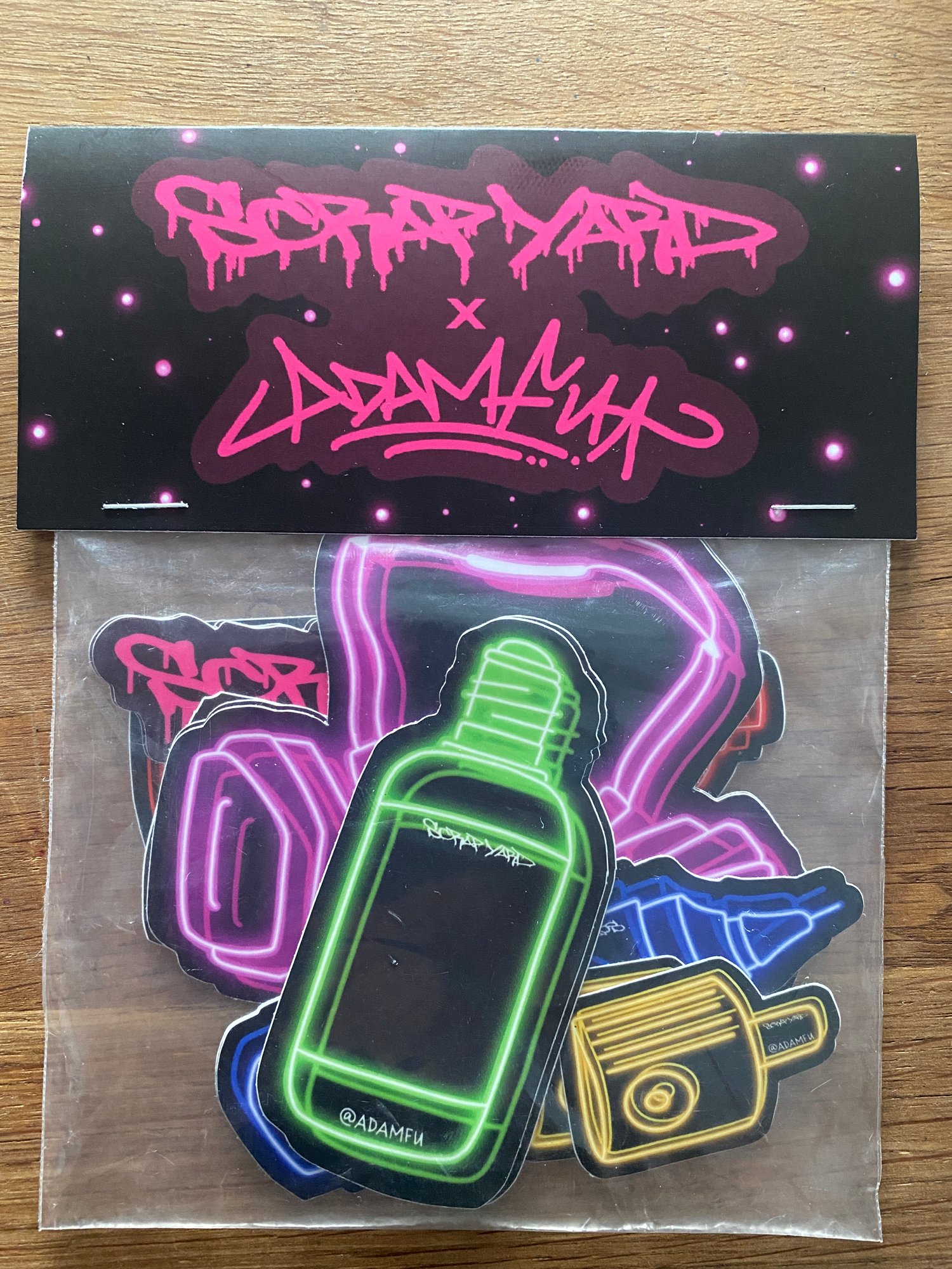 Image of Scrapyard X Adamfu Sticker pack 