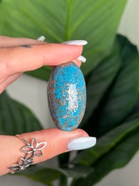 Image 2 of MINED OUT*** PERSIAN TURQUOISE WITH PYRITE SHIVA