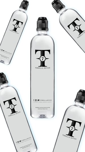 Image of Thrilla Seven Premium Water + Reusable Souvenir Bottle