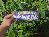 BGF "I'd Rather" Bumper Sticker