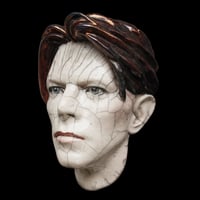 Image 1 of The Man Who Fell To Earth Ceramic Face Sculpture (Limited Edition Raku Piece)