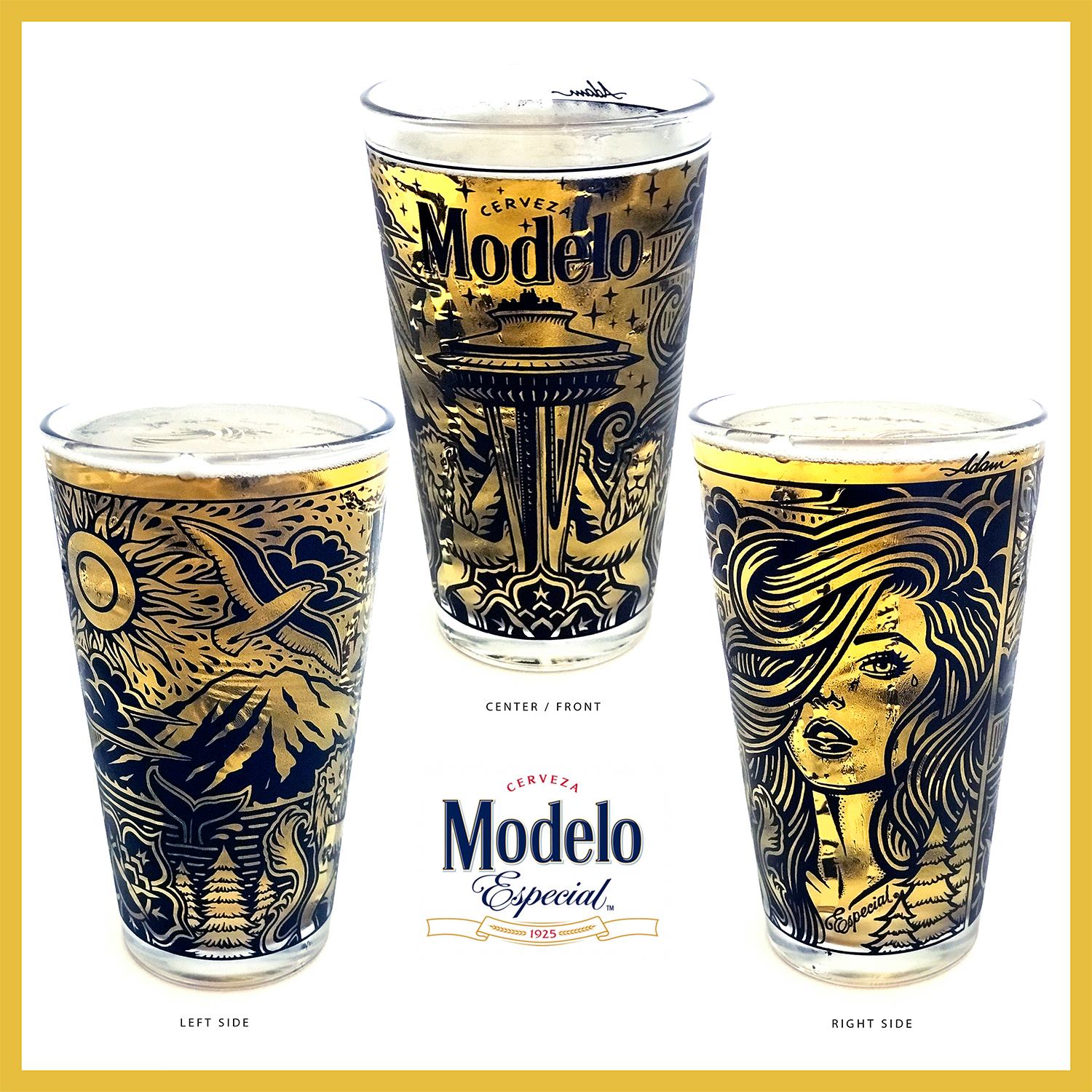 Image of Modelo Seattle Pint Glass