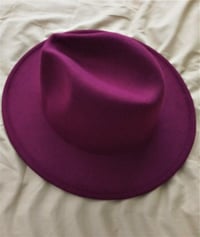 Image 1 of Burgundy with Tan Bottom Fedora