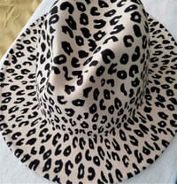 Image 1 of Leopard with Tan Bottom Fedora