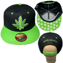 Weed Leaf Snapback/Adjustable Men's Cap/Customized Snapbacks