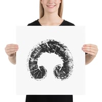 Image 1 of Tree of Life print - black on white