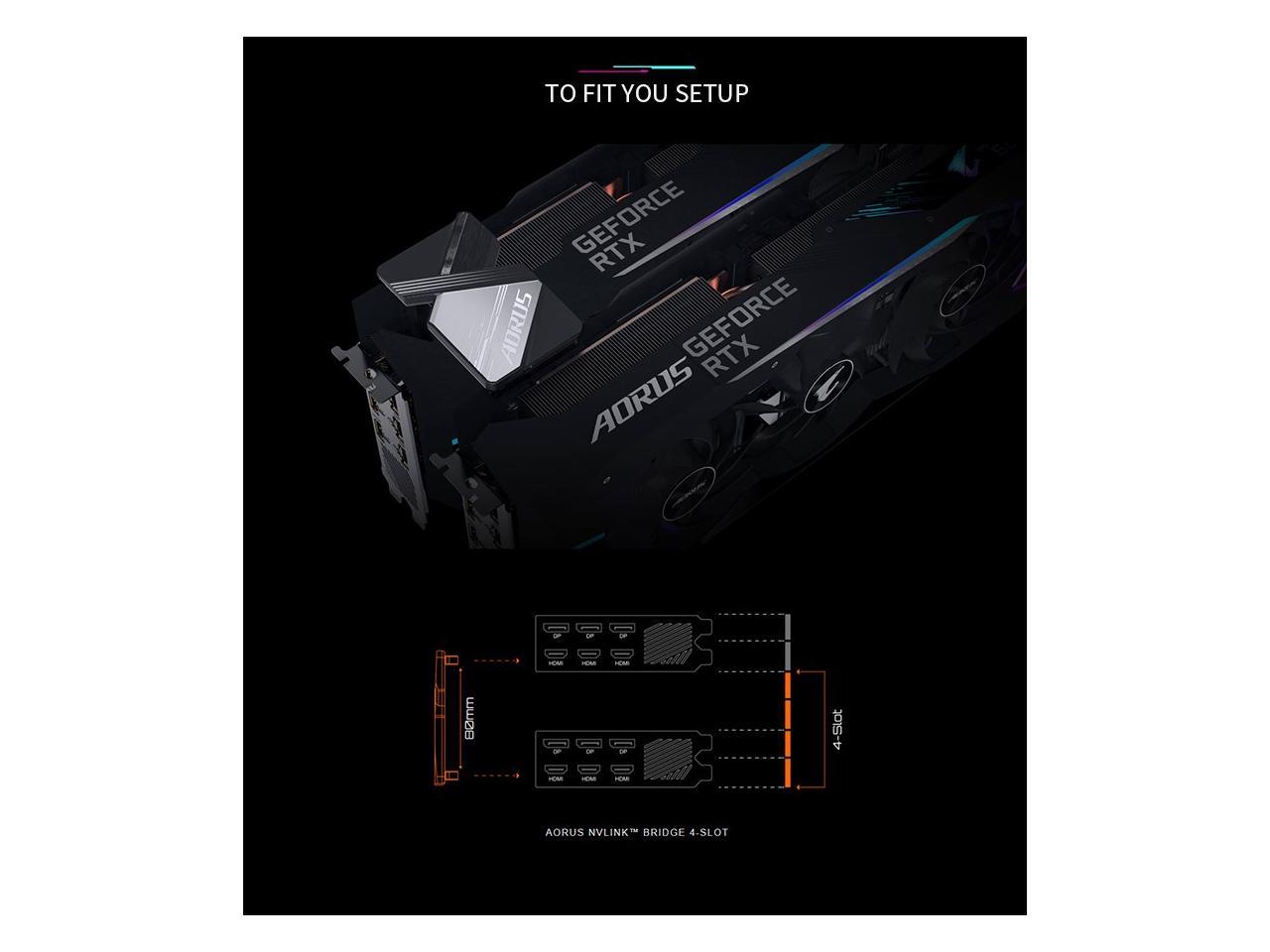 GIGABYTE AORUS GeForce RTX NVLINK BRIDGE FOR 30 SERIES TDO