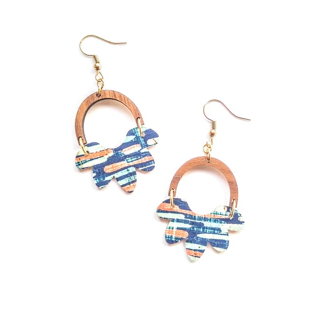 Kara Leather Dangle Earrings