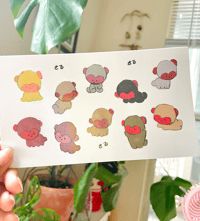 Image 2 of Little Monkeys Letter Set + Sticker Sheet