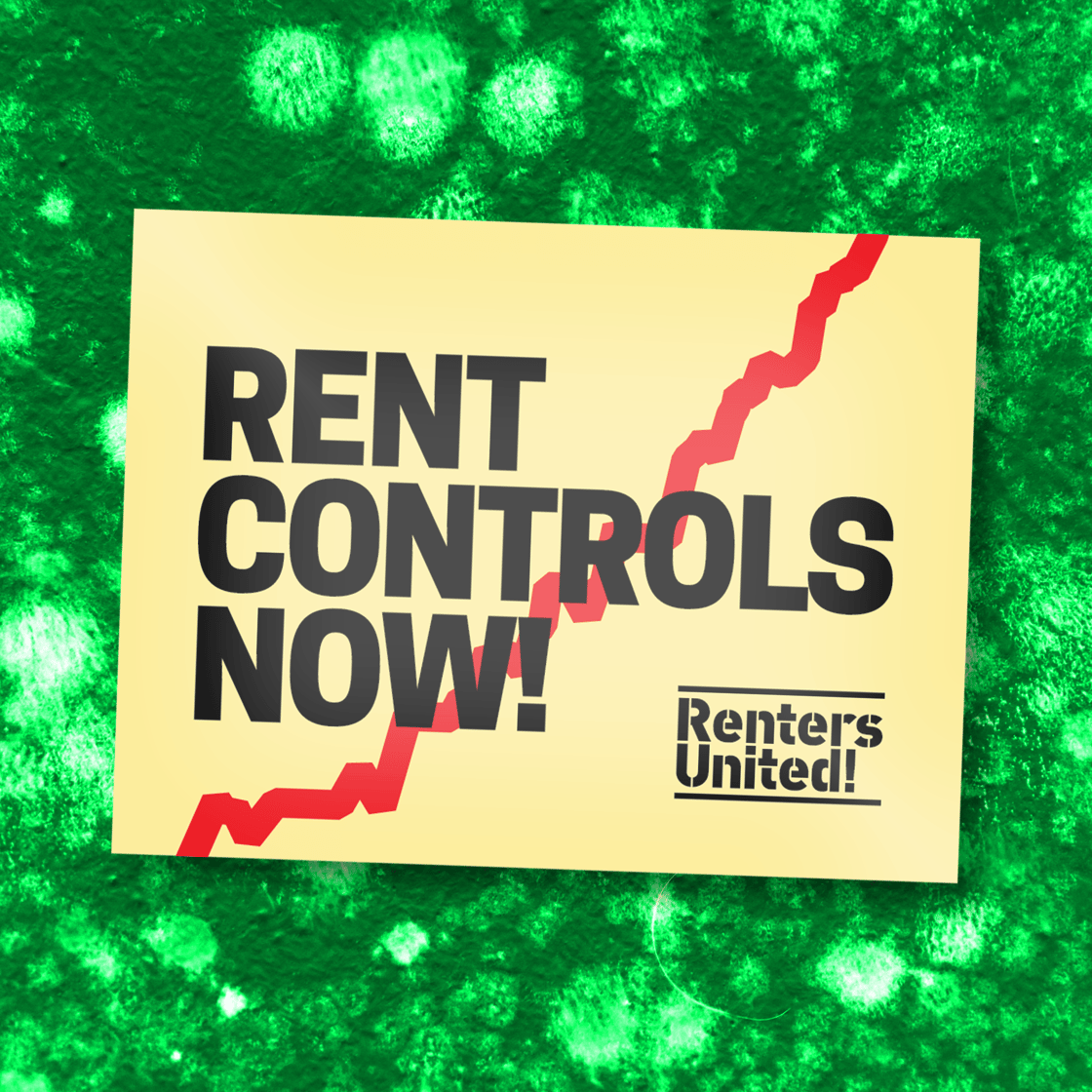 Image of RENT CONTROLS NOW! stickers