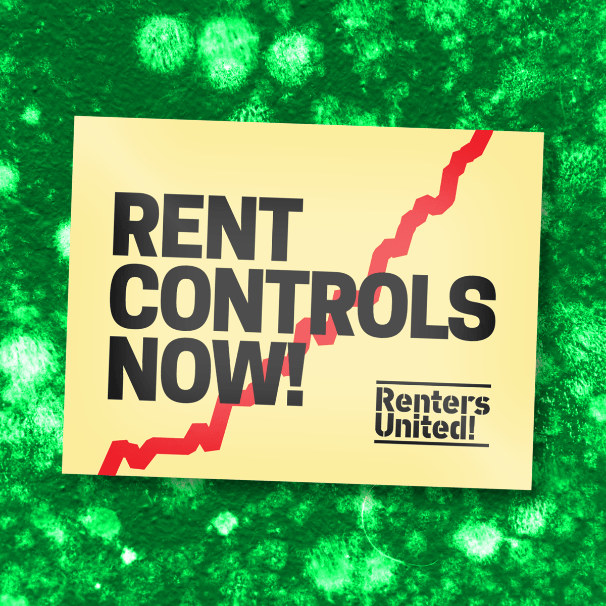 RENT CONTROLS NOW! stickers Renters United