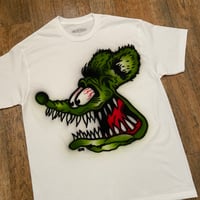 Image 2 of AIRBRUSHED RAT FINK TEE