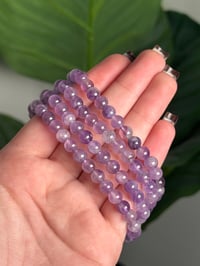 Image 2 of AMETHYST BEADED BRACELETS 6MM