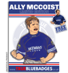 McCoist Pin Badge + Stickers