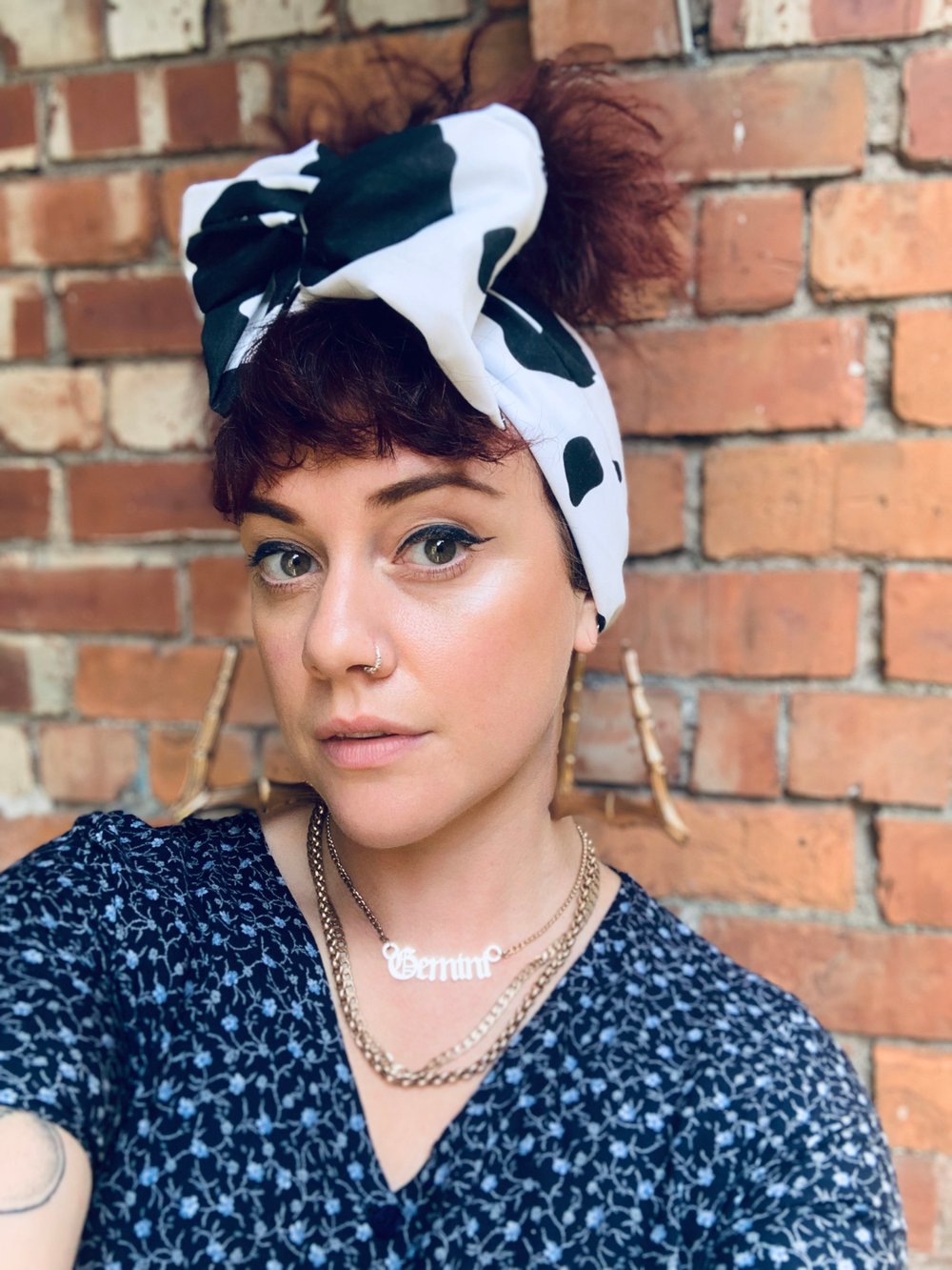 Wire Headwrap in Silly Cow 