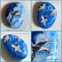 Image 3 of A Seagulls Domain - Original Hand-Painted Stone