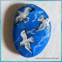 Image 2 of A Seagulls Domain - Original Hand-Painted Stone