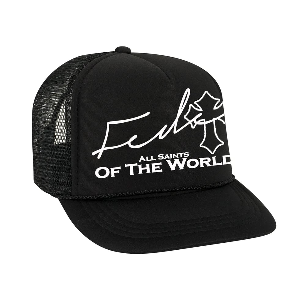 Image of Fede Lost Angels Tour All Saints Hat Black/White