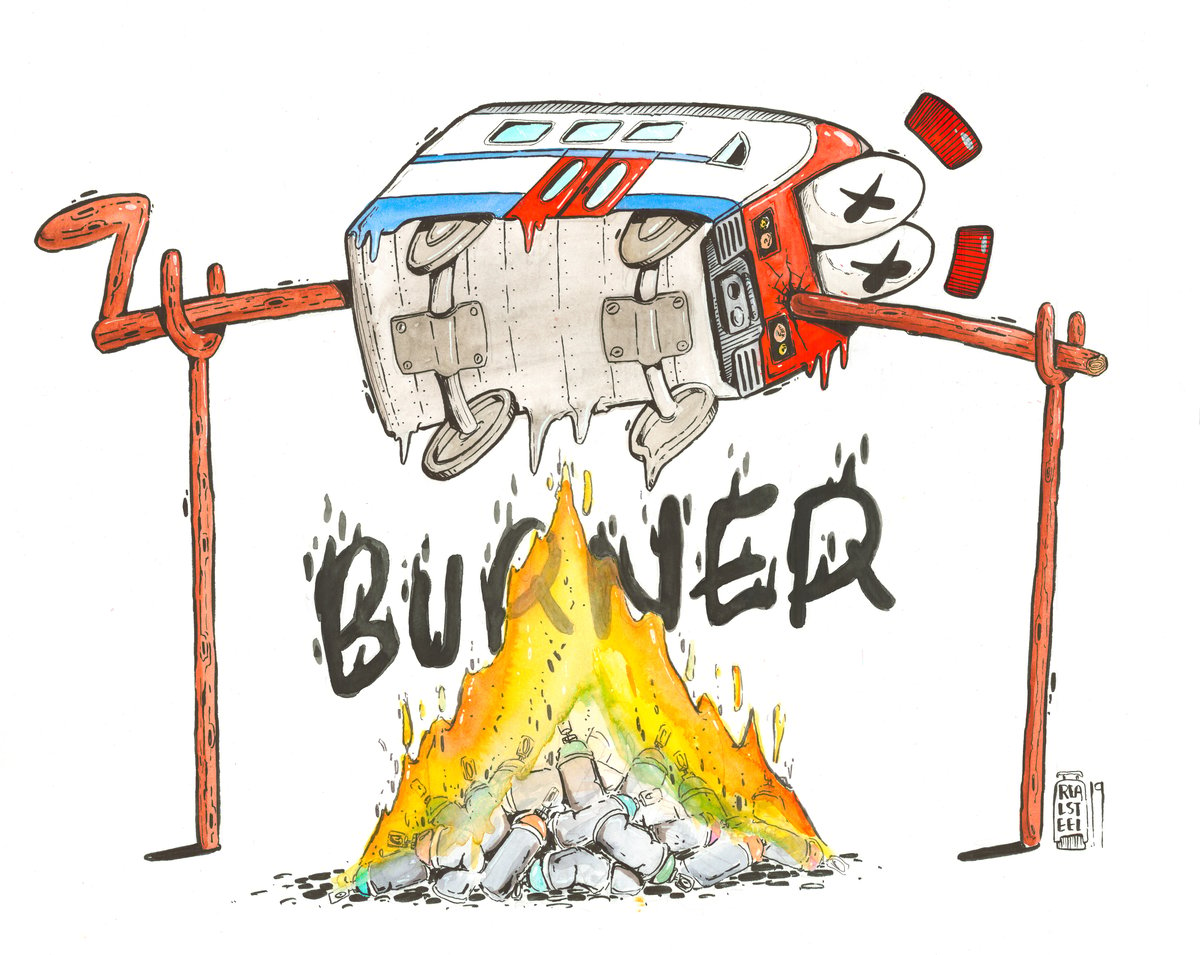 Image of ''Burner'' Original Artwork