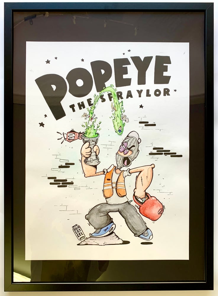Image of ''Popey The Spraylor'' Original Artwork