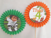 Image 3 of Personalised Lion King Cake Topper,Lion King Party,Lion King Centrepiece,Lion KIng Rosettes