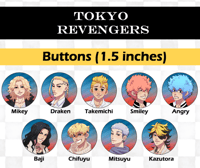 Image 1 of Tokyo Revengers Buttons