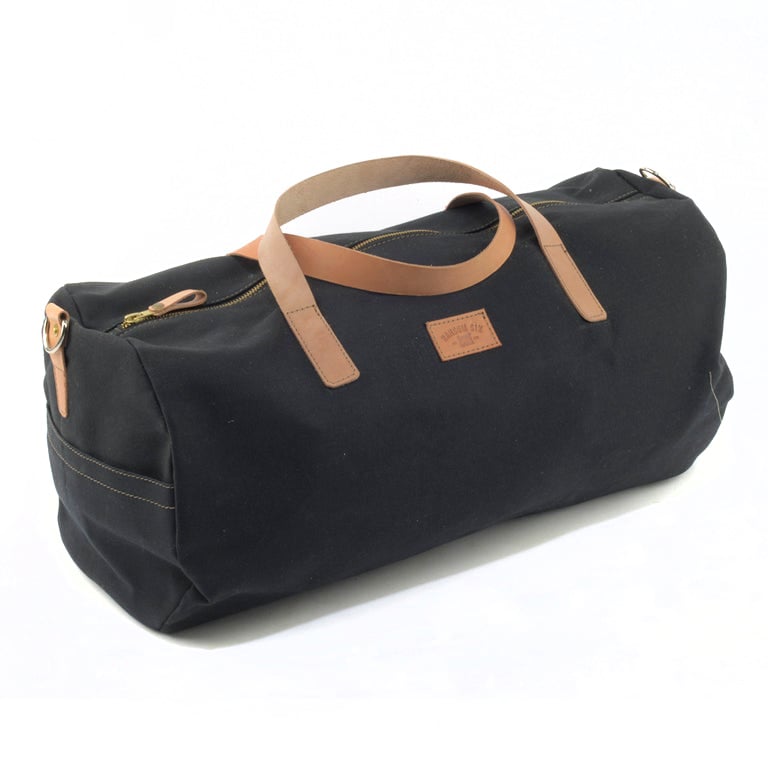 Image of Black Canvas Duffle Bag