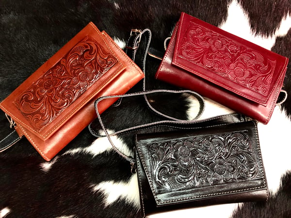 Image of New! Leather Crossbody/Wallet
