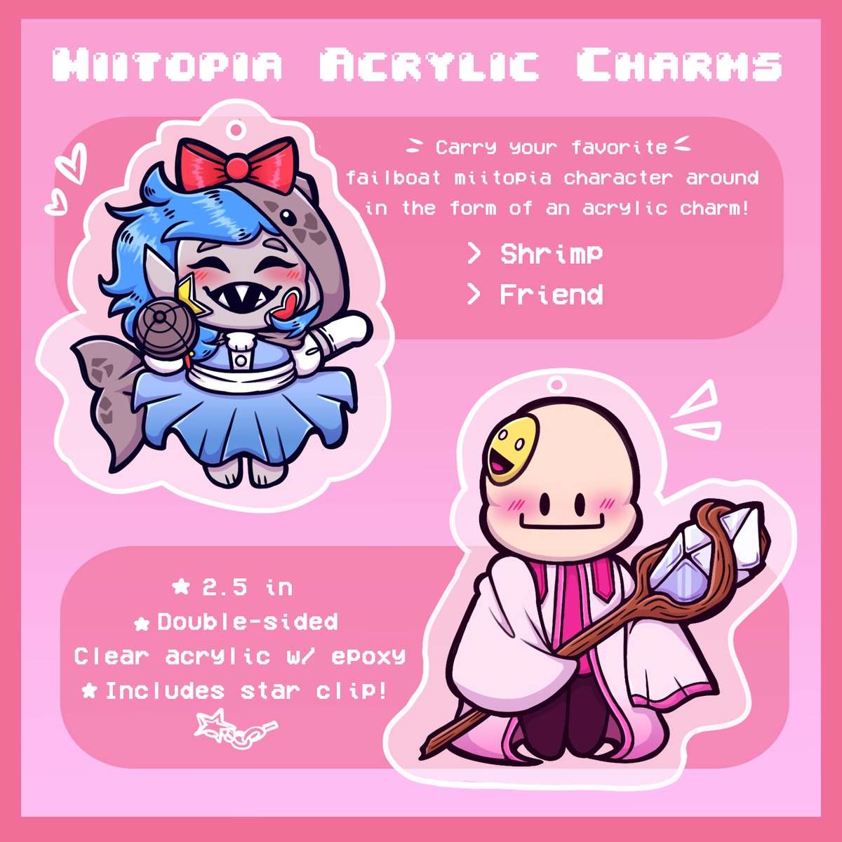 Failboat Miitopia Acrylic Charm | SketchySkittles.png