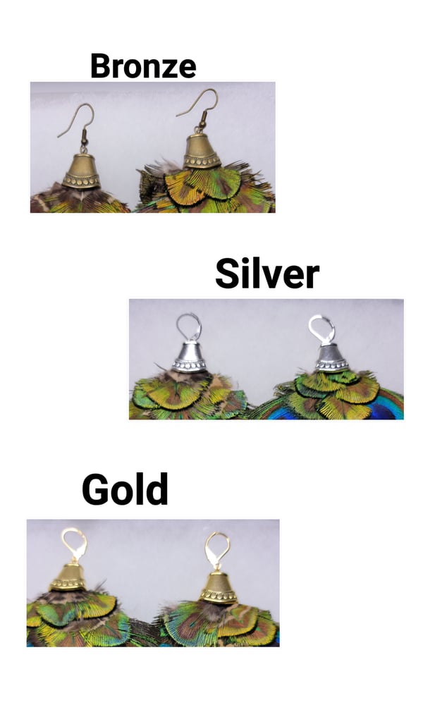 Image of Paradise Peacock Earrings 
