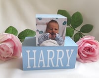 Image 3 of Personalised new baby blocks,wood name blocks,new baby gift,Baby announcement blocks