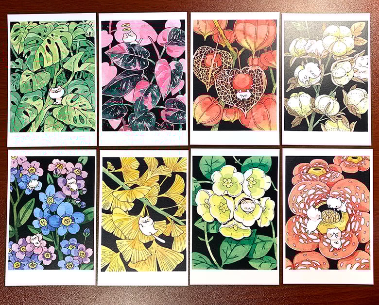 Image of Jungle cat mini print set