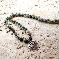 Image 1 of African Jasper Tree of Life Necklace