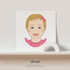 Custom Baby Portrait Illustration, Commission Character Digital, Birthday Gift