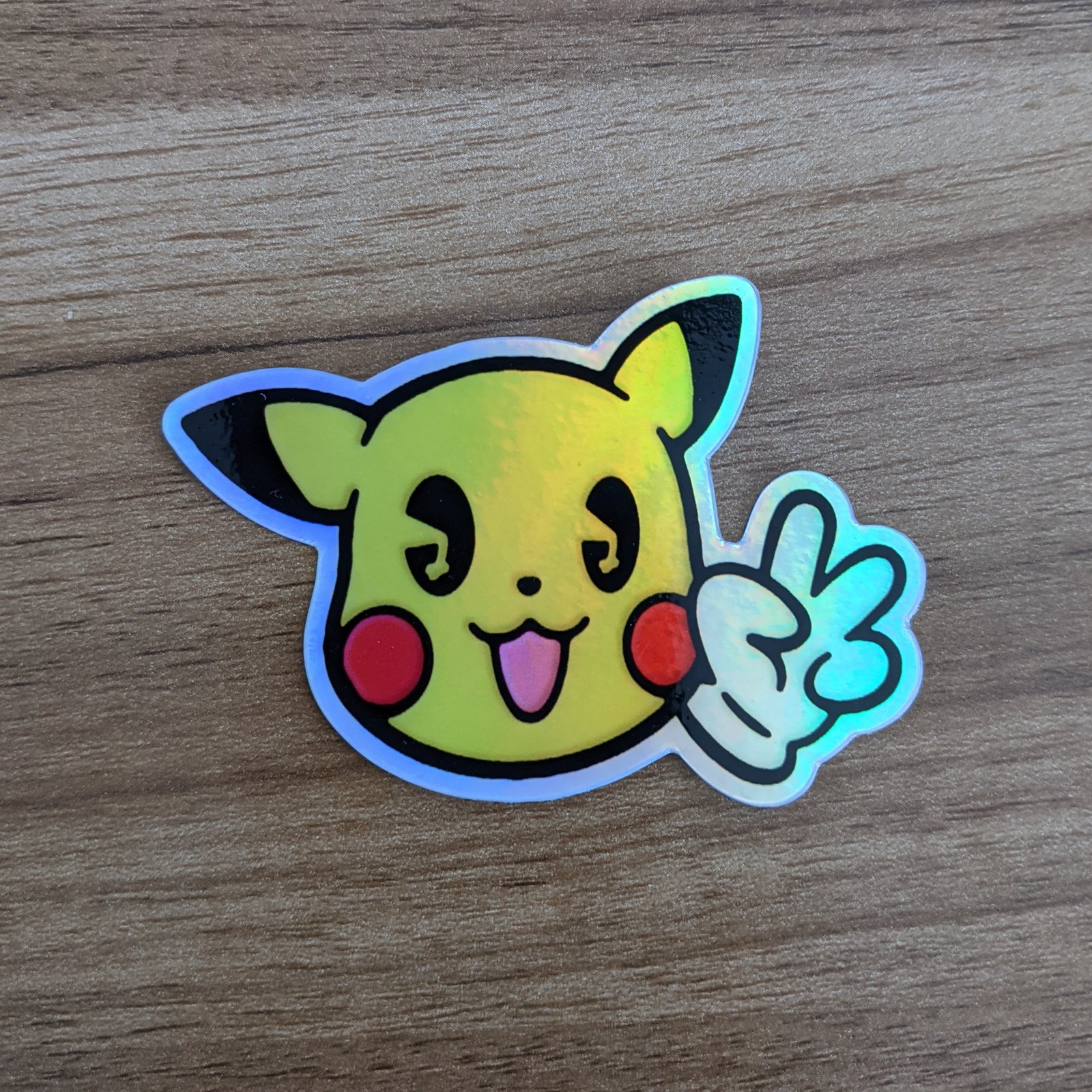 Holographic Pikachu Sticker