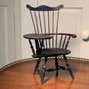 Miniature Comb-back Writing-arm Windsor Chair - Aged Black Paint