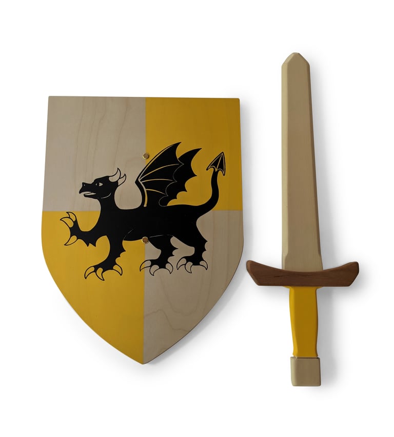 Dragon Wooden Sword & Shield Set Image 4