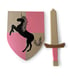 Unicorn Wooden Sword & Shield Set Image 3