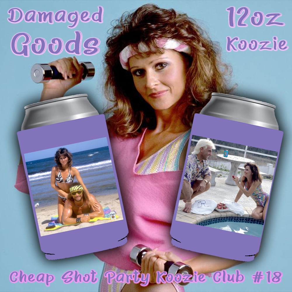 Image of "Damaged Goods" Koozie (CHEAP SHOT PARTY KOOZIE CLUB RELEASE #18)