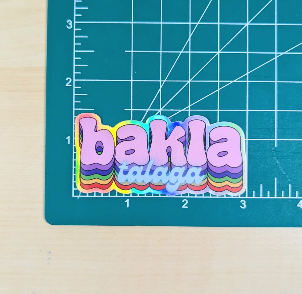 "BAKLA" Holographic Sticker