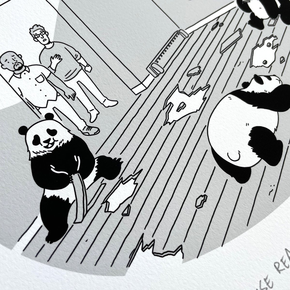 Image of "Pandas" Art Print