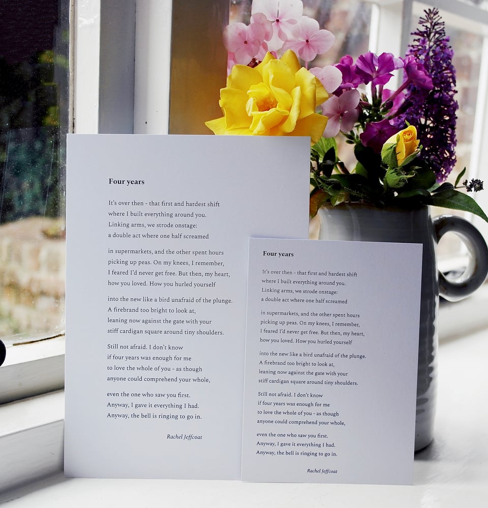 Image of Four Years - Double-Sided Poem Print