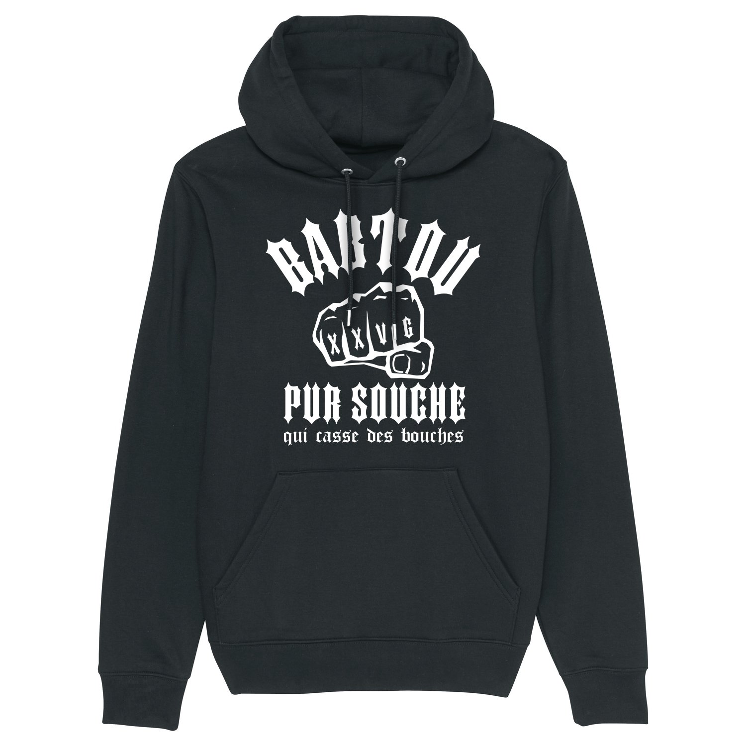 Image of SWEAT-SHIRT CAPUCHE UNISEX - BABTOU PUR SOUCHE QUI CASSE DES BOUCHES FIGHT