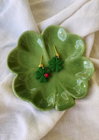 Image 1 of Four Leaf Clover Earrings