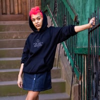 Image 3 of FinePrint Hoodie - Black