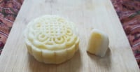 Snowskin mooncake with lotus paste