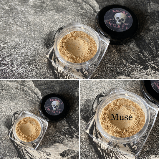 Image of  Muse - Ivory Cream Eyeshadow - Amore E Morte Collection - Vegan Makeup Goth Gothic Lolita Country G
