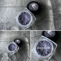 Image 1 of  Requiem - Rich Gray Eyeshadow - Amore E Morte Collection - Vegan Makeup Goth Gothic Lolita Country 